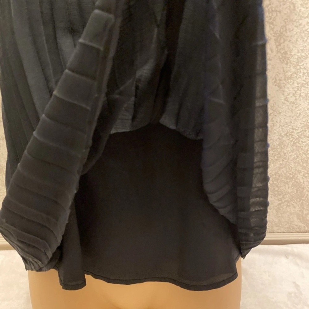 Bar III Black Pleated Camisole Blouse - Picture 5 of 12